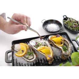 PĘSETA PINCETA ZAKRZYWIONA DO DEKOROWANIA OBRACANIA POTRAW 160MM HENDI 680070
