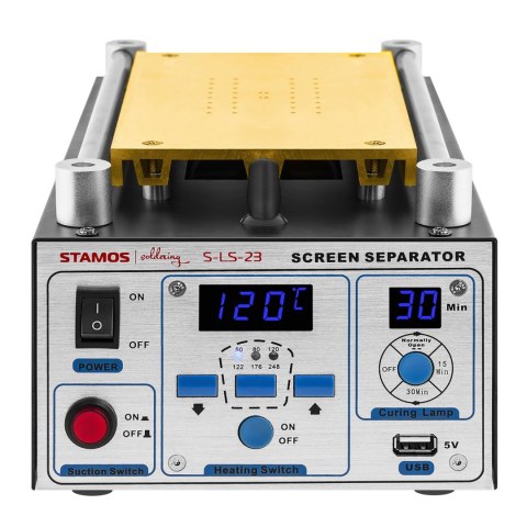 PODGRZEWACZ SEPARATOR SERWISOWY DO NAPRAWY EKRANÓW LCD DO 8 CALI STAMOS SOLDERING S-LS-23 PODGRZEWACZ SEPARATOR SERWISOWY DO NAPRAWY EKRANÓW LCD DO 8 CALI STAMOS SOLDERING S-LS-23