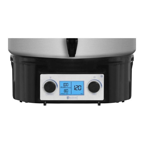 PODGRZEWACZ WARNIK DO GRZAŃCA GRZANEGO WINA Z KRANEM TIMEREM LCD STAL NIERDZEWNA 2000W 27L PODGRZEWACZ WARNIK DO GRZAŃCA GRZANEGO WINA Z KRANEM TIMEREM LCD STAL NIERDZEWNA 2000W 27L