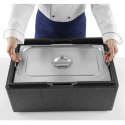 POJEMNIK GASTRONOMICZNY GN 1/2 Z CHOWANYMI UCHWYTAMI 325X265X150MM 9.5L HENDI 817346