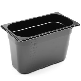 POJEMNIK GASTRONOMICZNY GN 1/3 Z CZARNEGO POLIWĘGLANU 325X176X200MM 7.8L HENDI 862506