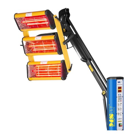 PROMIENNIK CIEPŁA PODCZERWIENI LAKIERNICZNY DO SUSZENIA FARB NA STATYWIE 3300W IR-DRYER3000.1 PROMIENNIK CIEPŁA PODCZERWIENI LAKIERNICZNY DO SUSZENIA FARB NA STATYWIE 3300W IR-DRYER3000.1