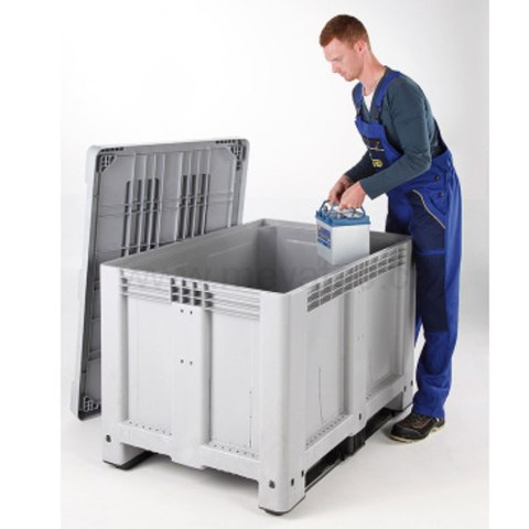 SKRZYNIOPALETA SKRZYNIA Z PALETĄ EURO 500L 120X80X80 CM SKRZYNIOPALETA SKRZYNIA Z PALETĄ EURO 500L 120X80X80 CM