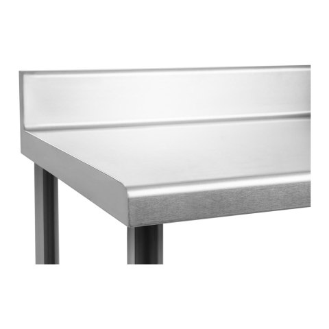 STÓŁ BLAT KUCHENNY ROBOCZY Z RANTEM I PÓŁKĄ STAL NIERDZEWNA 120X70CM STÓŁ BLAT KUCHENNY ROBOCZY Z RANTEM I PÓŁKĄ STAL NIERDZEWNA 120X70CM