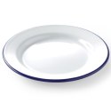 TALERZ PŁYTKI EMALIOWANY BIAŁY ŚR. 200MM HENDI 621226