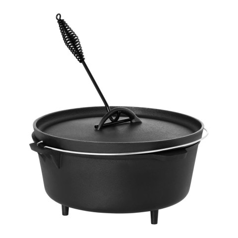 KOCIOŁEK GARNEK ŻELIWNY MYŚLIWSKI NA OGNISKO GRILL ŚR. 37CM 10.75L + NÓŻKI KOCIOŁEK GARNEK ŻELIWNY MYŚLIWSKI NA OGNISKO GRILL ŚR. 37CM 10.75L + NÓŻKI