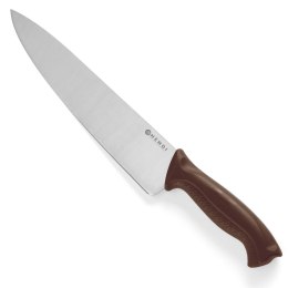 NÓŻ KUCHARSKI DO WĘDLIN I GOTOWANYCH MIĘS HACCP 385MM - BRĄZOWY - HENDI 842799
