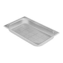 PERFOROWANY POJEMNIK GASTRONOMICZNY STALOWY GN1/1 GŁ. 65 MM