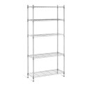 REGAŁ MAGAZYNOWY DRUCIANY AŻUROWY KOLOR SZARY 180X90X35CM DO 250KG