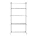REGAŁ MAGAZYNOWY DRUCIANY AŻUROWY KOLOR SZARY 180X90X35CM DO 250KG