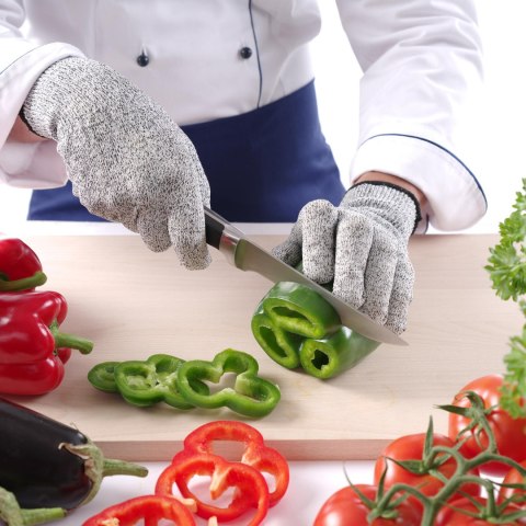 RĘKAWICE KUCHENNE ANTYPRZECIĘCIOWE HPPE ANTI CUT LEVEL 4 - HENDI 556641 RĘKAWICE KUCHENNE ANTYPRZECIĘCIOWE HPPE ANTI CUT LEVEL 4 - HENDI 556641