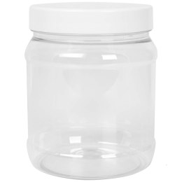 SŁOIK OKRĄGŁY Z POKRYWKĄ GWINT 100/400 TRANSPARENTNY 1000ML