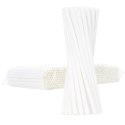 SŁOMKI PAPIEROWE BIO EKOLOGICZNE PAPER STRAWS GRUBE 8/205MM - BIAŁE 500SZT.