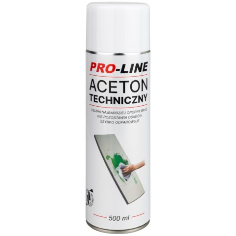 ACETON TECHNICZNY 100% W SPRAYU PRO-LINE SPRAY 500ML ACETON TECHNICZNY 100% W SPRAYU PRO-LINE SPRAY 500ML