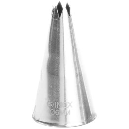 KOŃCÓWKA TYLKA GWIAZDKA DO RĘKAWÓW WORKÓW CUKIERNICZYCH STALOWA ŚR. 6MM - HENDI 551370