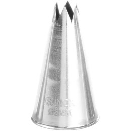 KOŃCÓWKA TYLKA GWIAZDKA DO RĘKAWÓW WORKÓW CUKIERNICZYCH STALOWA ŚR. 8MM - HENDI 551387