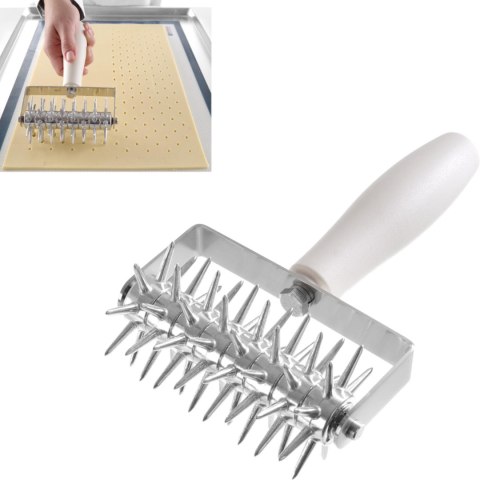 ROLKA DZIURKUJĄCA WAŁEK DO NAKŁUWANIA CIASTA PROFI LINE STAL 140X210MM - HENDI 515143 ROLKA DZIURKUJĄCA WAŁEK DO NAKŁUWANIA CIASTA PROFI LINE STAL 140X210MM - HENDI 515143
