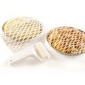 ROLKA TNĄCA WAŁEK DO NACINANIA CIASTA WZÓR SIATKI DO TARTY KITCHEN LINE 130X200MM - HENDI 515075