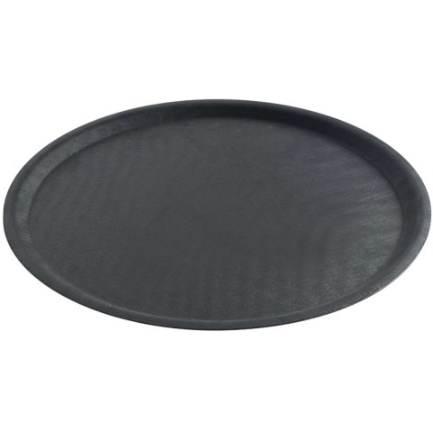 TACA KELNERSKA ANTYPOŚLIZGOWA OKRĄGŁA ŚR. 35CM - CZARNA TACA KELNERSKA ANTYPOŚLIZGOWA OKRĄGŁA ŚR. 35CM - CZARNA
