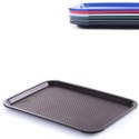 TACA Z POLIPROPYLENU FAST FOOD 30.5X41.5CM - BRĄZOWA