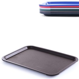 TACA Z POLIPROPYLENU FAST FOOD 35X45CM - BRĄZOWA
