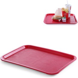 TACA Z POLIPROPYLENU FAST FOOD 35X45CM - CZERWONA