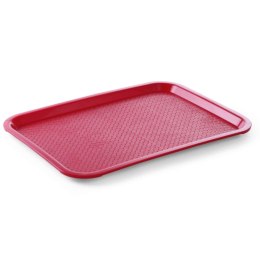 TACA Z POLIPROPYLENU FAST FOOD 35X45CM - CZERWONA