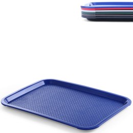 TACA Z POLIPROPYLENU FAST FOOD 35X45CM - NIEBIESKA