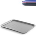 TACA Z POLIPROPYLENU FAST FOOD 35X45CM - SZARA