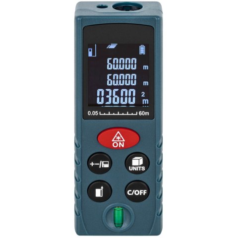 DALMIERZ LASEROWY Z WYŚWIETLACZEM LCD 60 M / 2 MM DALMIERZ LASEROWY Z WYŚWIETLACZEM LCD 60 M / 2 MM