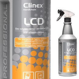 PŁYN DO MYCIA CZYSZCZENIA EKRANÓW I MONITORÓW LCD TELEFONÓW CLINEX LCD 1L