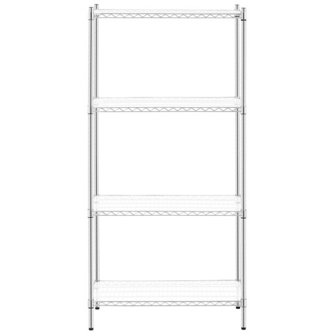 REGAŁ WARSZTATOWY CHROMOWANY DRUCIANY 4 PÓŁKI + 4 MATY DO 1 T 1000 KG 90X45X180 CM REGAŁ WARSZTATOWY CHROMOWANY DRUCIANY 4 PÓŁKI + 4 MATY DO 1 T 1000 KG 90X45X180 CM