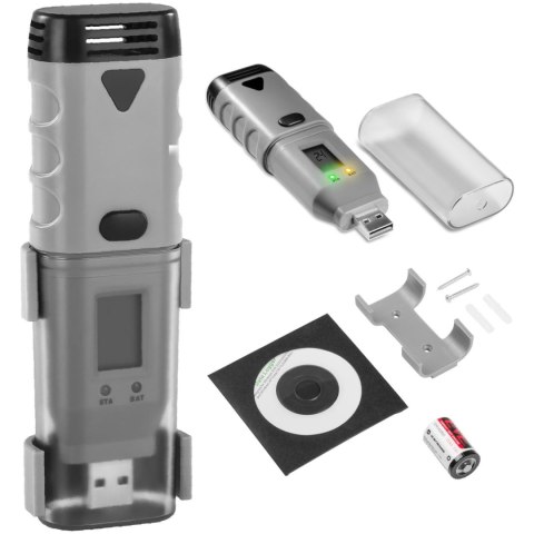 REJESTRATOR TERMPERATURY I WILGOTNOŚCI USB ZAKRES -35 DO 80C REJESTRATOR TERMPERATURY I WILGOTNOŚCI USB ZAKRES -35 DO 80C