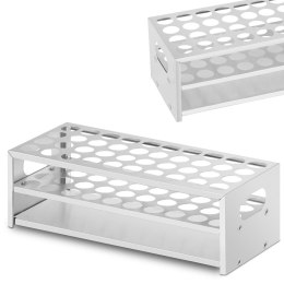 STOJAK STATYW LABORATORYJNY NA PROBÓWKI ALUMINIOWY ŚR. 22.5 MM 40 MIEJSC