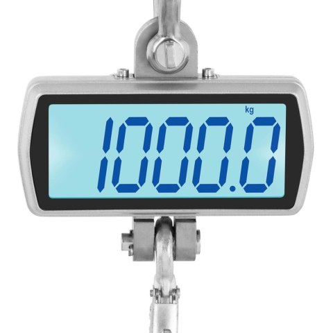 WAGA HAKOWA WISZĄCA MAGAZYNOWA Z PILOTEM DUŻY WYŚWIETLACZ LCD DO 1T 1000 / 0.5 KG WAGA HAKOWA WISZĄCA MAGAZYNOWA Z PILOTEM DUŻY WYŚWIETLACZ LCD DO 1T 1000 / 0.5 KG