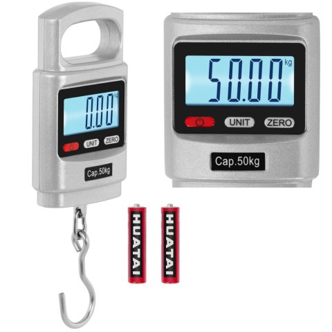 WAGA HAKOWA WISZĄCA WYTRZYMAŁA RĘCZNA LCD 50KG / 20G WAGA HAKOWA WISZĄCA WYTRZYMAŁA RĘCZNA LCD 50KG / 20G
