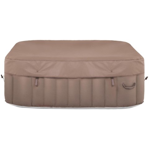 JACUZZI OGRODOWE DMUCHANE Z MASAŻEM 6 OSOBOWE 42C 900 L BEŻOWO-BIAŁE JACUZZI OGRODOWE DMUCHANE Z MASAŻEM 6 OSOBOWE 42C 900 L BEŻOWO-BIAŁE