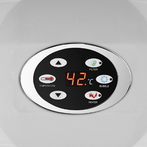 JACUZZI OGRODOWE DMUCHANE Z MASAŻEM 6 OSOBOWE 42C 900 L CZARNE JACUZZI OGRODOWE DMUCHANE Z MASAŻEM 6 OSOBOWE 42C 900 L CZARNE