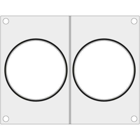 MATRYCA FORMA DO ZGRZEWAREK MCS NA DWA POJEMNIKI NA ZUPĘ ŚR. 115 MM - HENDI 805497 MATRYCA FORMA DO ZGRZEWAREK MCS NA DWA POJEMNIKI NA ZUPĘ ŚR. 115 MM - HENDI 805497