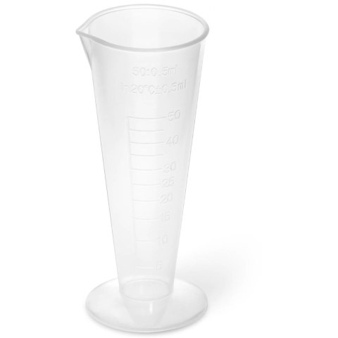 ZLEWKA LABORATORYJNA PLASTIKOWA Z PODZIAŁKĄ 50 ML - 10 SZT. ZLEWKA LABORATORYJNA PLASTIKOWA Z PODZIAŁKĄ 50 ML - 10 SZT.