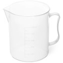 ZLEWKA LABORATORYJNA PLASTIKOWA Z PODZIAŁKĄ 500 ML - 10 SZT.