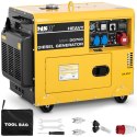 AGREGAT GENERATOR PRĄDOTWÓRCZY DIESEL MOBILNY CHŁODZONY POWIETRZEM 230/400 V 4.4 KW 5.5 KVA 14.5 L
