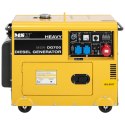 AGREGAT GENERATOR PRĄDOTWÓRCZY DIESEL MOBILNY CHŁODZONY POWIETRZEM 230/400 V 4.4 KW 5.5 KVA 14.5 L