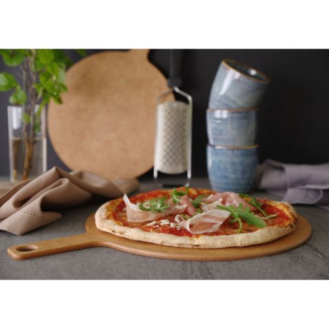 DESKA ŁOPATKA DO PIZZY DO SERWOWANIA KROJENIA OKRĄGŁA ŚR. 305 MM - HENDI 505533 DESKA ŁOPATKA DO PIZZY DO SERWOWANIA KROJENIA OKRĄGŁA ŚR. 305 MM - HENDI 505533