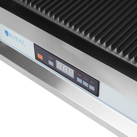 GRILL KONTAKTOWY RYFLOWANY STEROWANY ELEKTRONICZNIE 34 X 23 CM 2200 W GRILL KONTAKTOWY RYFLOWANY STEROWANY ELEKTRONICZNIE 34 X 23 CM 2200 W
