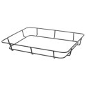 KOSZ TACKA NA PIECZYWO Z RAMĄ ZE STALI NIERDZEWNEJ CZARNY 400X300X50 MM - HENDI 426555