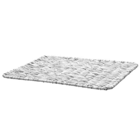 KOSZ TACKA NA PIECZYWO Z RAMĄ ZE STALI NIERDZEWNEJ SZARY MELANŻOWY 400X300X50 MM - HENDI 426524 KOSZ TACKA NA PIECZYWO Z RAMĄ ZE STALI NIERDZEWNEJ SZARY MELANŻOWY 400X300X50 MM - HENDI 426524