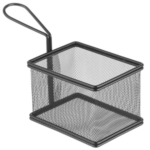 KOSZYK DO PODAWANIA SMAŻONYCH PRZEKĄSEK MINIATUROWY Z UCHWYTEM 125X100X85 MM - HENDI 425626 KOSZYK DO PODAWANIA SMAŻONYCH PRZEKĄSEK MINIATUROWY Z UCHWYTEM 125X100X85 MM - HENDI 425626