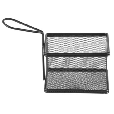 KOSZYK DO PODAWANIA SMAŻONYCH PRZEKĄSEK MINIATUROWY Z UCHWYTEM 125X100X85 MM - HENDI 425626 KOSZYK DO PODAWANIA SMAŻONYCH PRZEKĄSEK MINIATUROWY Z UCHWYTEM 125X100X85 MM - HENDI 425626