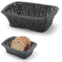 KOSZYK NA PIECZYWO PROSTOKĄTNY POLIPROPYLENOWY CZARNY 190X130X60 MM - HENDI 426791